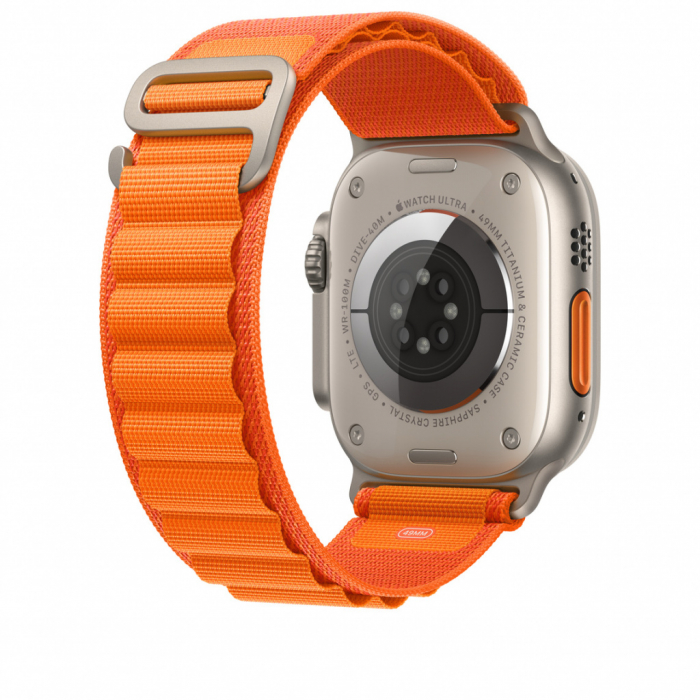 Apple Watch 49mm Band: Orange Alpine Loop - Small [4]