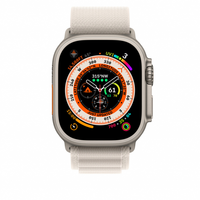 Apple Watch 49mm Band: Starlight Alpine Loop - Small [3]