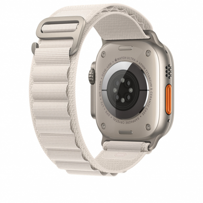 Apple Watch 49mm Band: Starlight Alpine Loop - Small [4]