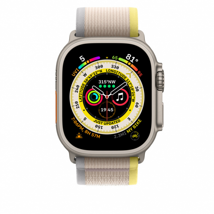 Apple Watch 49mm Band: Yellow/Beige Trail Loop - S/M [3]