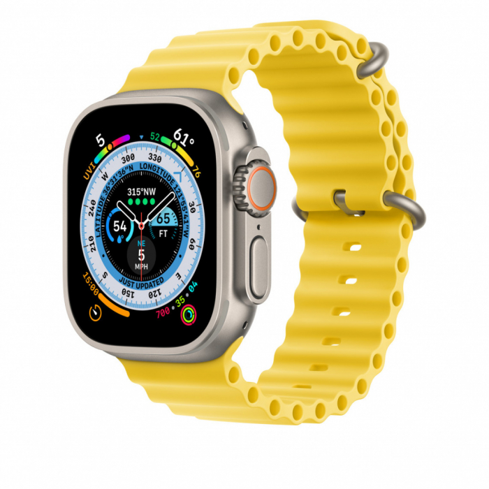 Apple Watch 49mm Band: Yellow Ocean Band Extension [2]