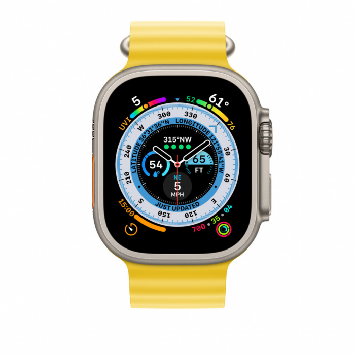 Apple Watch 49mm Band: Yellow Ocean Band Extension [3]