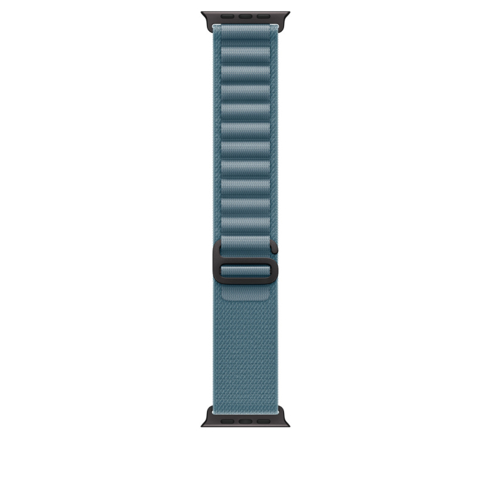 Apple Watch 49mm Loop:  Light Blue Alpine Loop - Small - Black Titanium Finish [1]