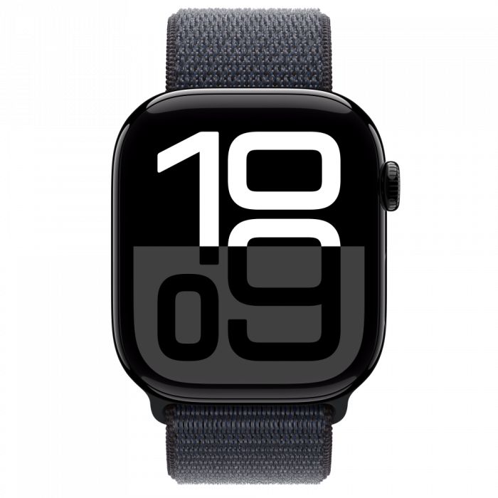 Apple Watch S10 Cellular 46mm Jet Black Alu Case with Ink Sport Loop [2]