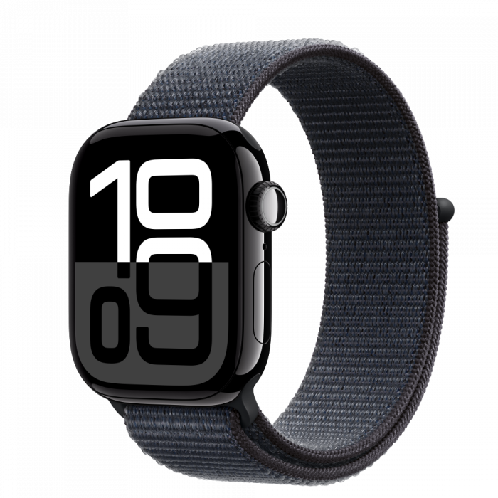 Apple Watch S10 GPS 42mm Jet Black Alu Case with Ink Sport Loop [1]
