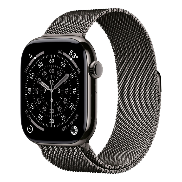 Apple Watch S11 Cellular 46mm Slate Titanium Case with Slate Milanese Loop - M/L [1]