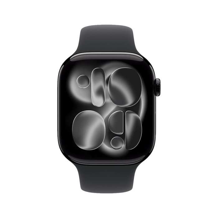 Apple Watch S11 GPS 42mm Jet Black Aluminium Case with Black Sport Band - M/L [2]