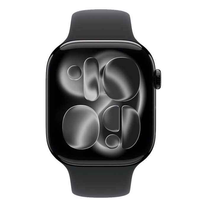 Apple Watch S11 GPS 46mm Jet Black Aluminium Case with Black Sport Band - S/M [3]