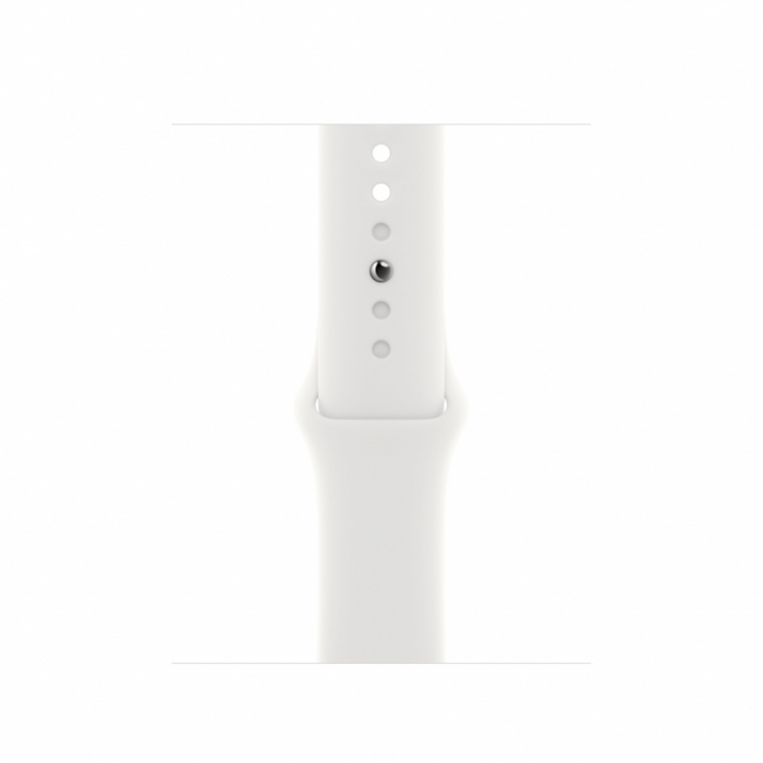 Apple Watch S8 Cellular 41mm Silver Aluminium Case with White Sport Band - Regular [3]