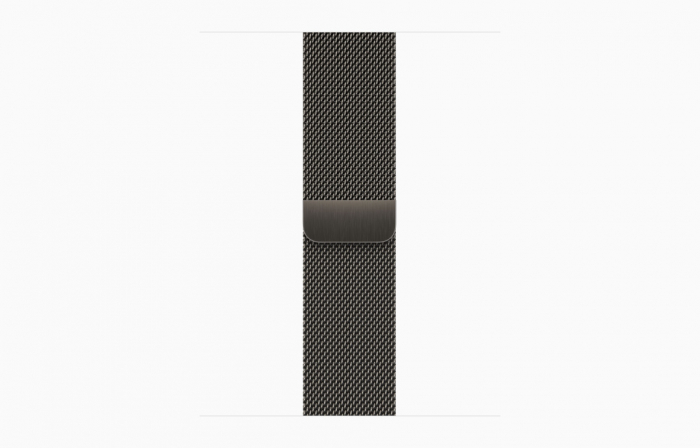 Apple Watch S9 Cellular 41mm Graphite Stainless Steel Case w Graphite Milanese Loop [3]