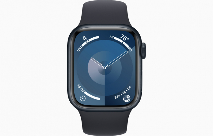 Apple Watch S9 Cellular 41mm Midnight Alu Case w Midnight Sport Band - S/M [2]