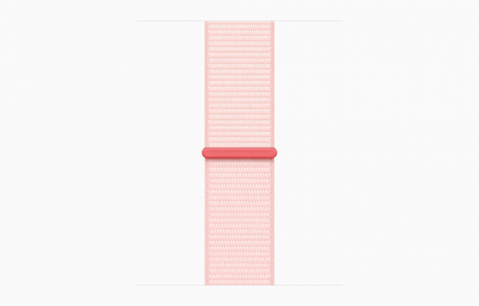 Apple Watch S9 Cellular 41mm Pink Alu Case w Light Pink Sport Loop [3]