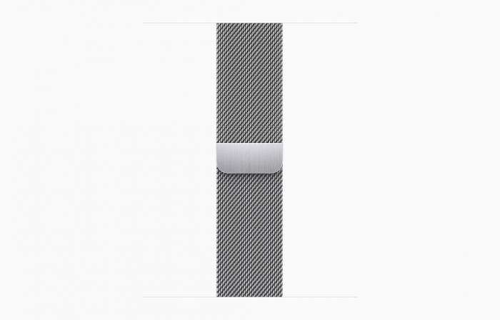 Apple Watch S9 Cellular 41mm Silver Stainless Steel Case w Silver Milanese Loop [3]