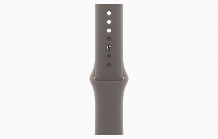 Apple Watch S9 Cellular 45mm Gold Stainless Steel Case w Clay Sport Band - S/M [3]