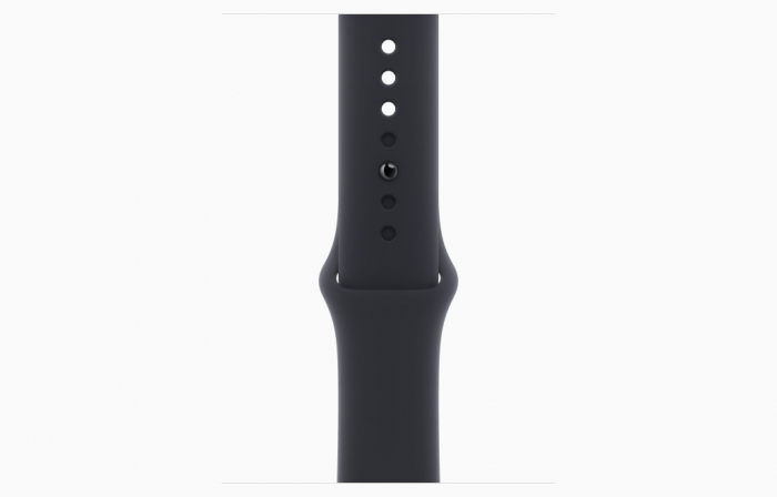 Apple Watch S9 Cellular 45mm Graphite Stainless Steel Case w Midnight Sport Band - S/M [3]