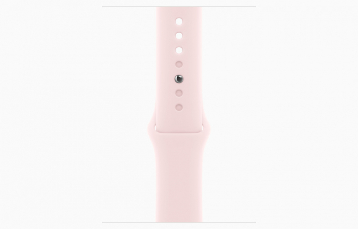 Apple Watch S9 Cellular 45mm Pink Alu Case w Light Pink Sport Band - S/M [3]
