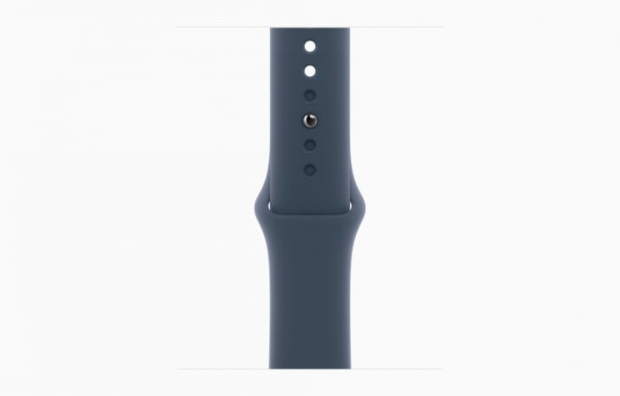 Apple Watch S9 GPS 41mm Silver Alu Case w Storm Blue Sport Band - S/M [3]