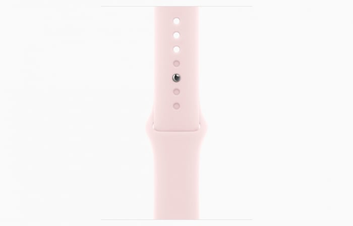 Apple Watch S9 GPS 45mm Pink Alu Case w Light Pink Sport Band - S/M [3]