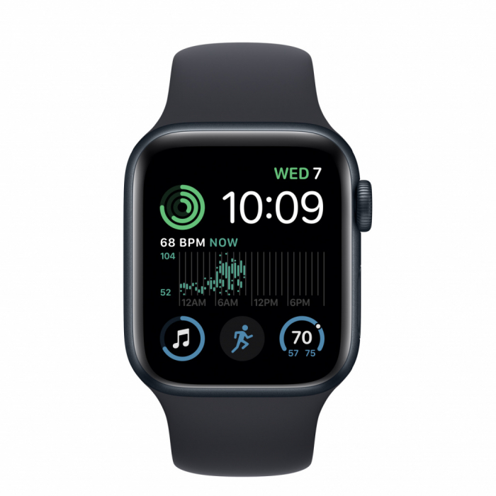 Apple Watch SE2 GPS 40mm Midnight Aluminium Case with Midnight Sport Band - Regular [2]