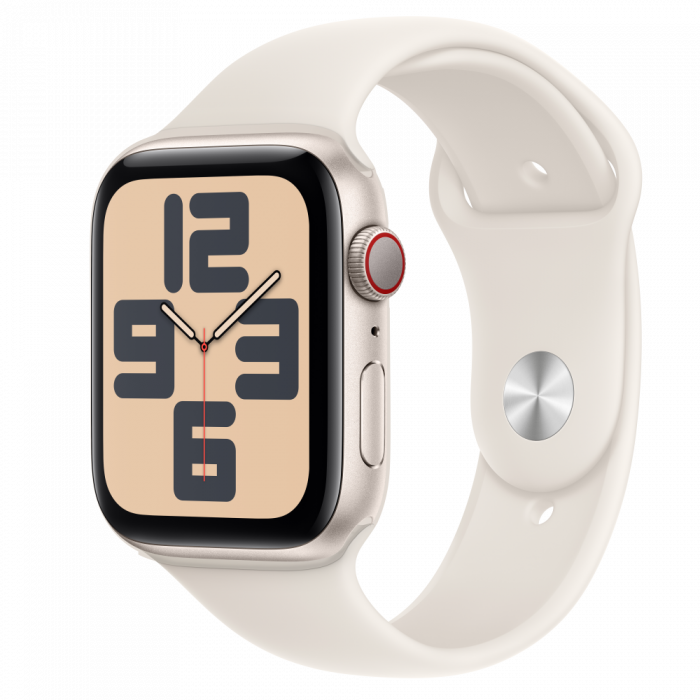 Apple Watch SE2 v3 Cellular 44mm Starlight Alu Case with Starlight Sport Band - S/M [1]