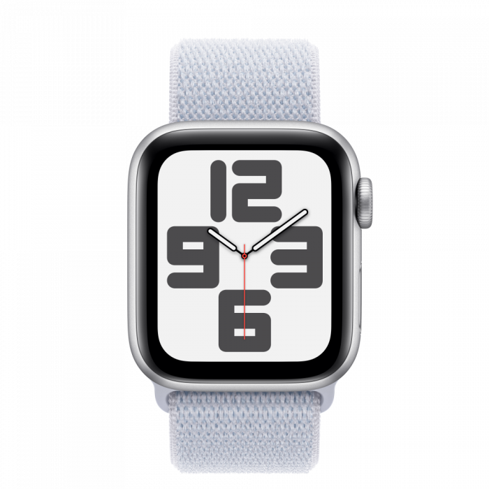 Apple Watch SE2 v3 GPS 40mm Silver Alu Case with Blue Cloud Sport Loop [3]