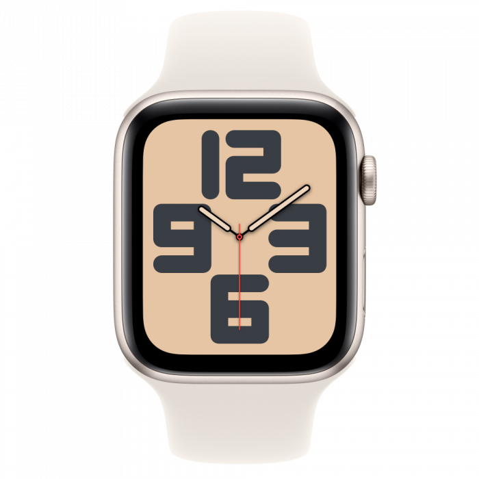 Apple Watch SE2 v3 GPS 44mm Starlight Alu Case with Starlight Sport Band - S/M [2]