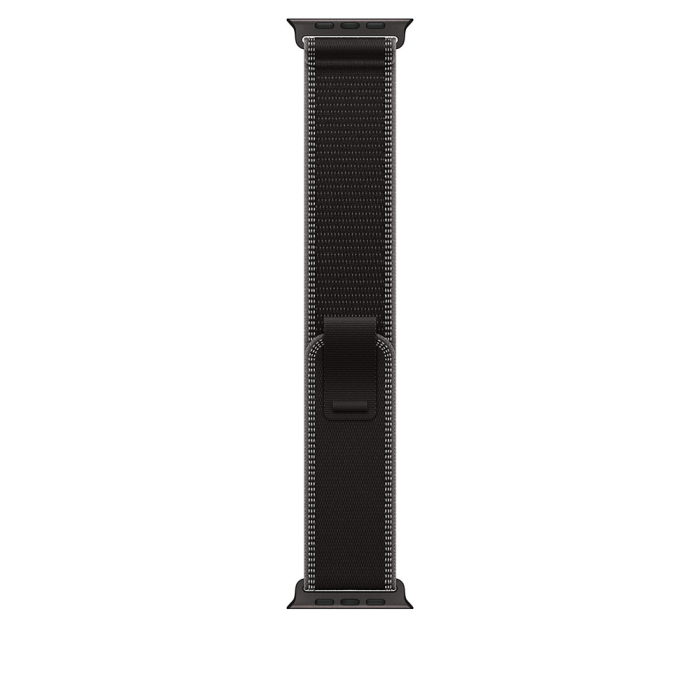 Apple Watch Ultra 3 Cellular 49mm Black Titanium Case with Black/Charcoal Trail Loop - S/M [2]