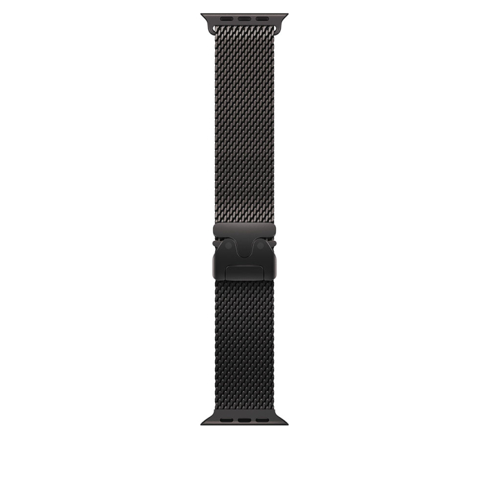 Apple Watch Ultra 3 Cellular 49mm Black Titanium Case with Black Titanium Milanese Loop - Small [2]