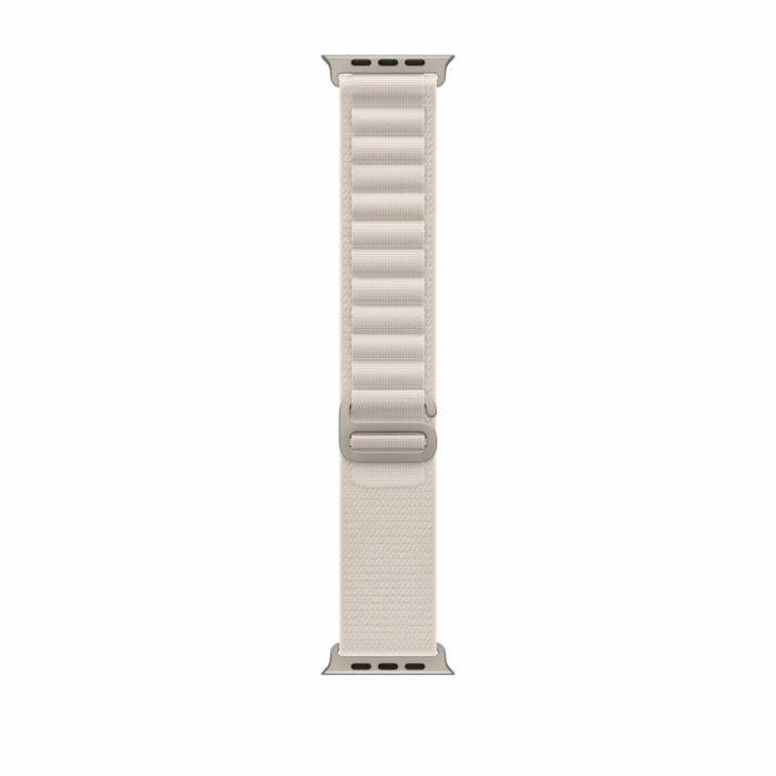 Apple Watch Ultra Cellular, 49mm Titanium Case with Starlight Alpine Loop - Large [3]