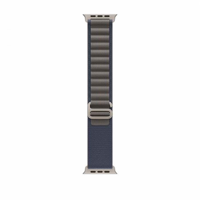 Apple Watch Ultra2 Cellular, 49mm Titanium Case w Blue Alpine Loop - Large [4]