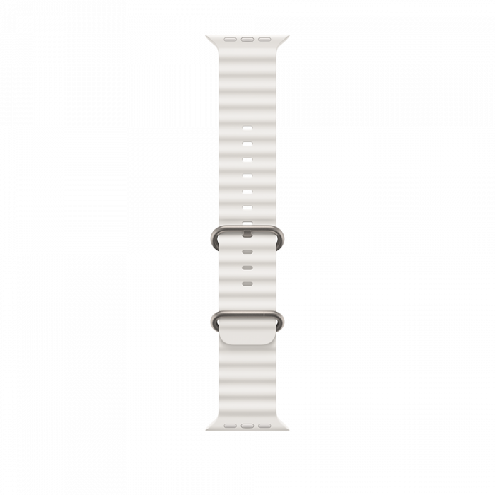 Apple Watch Ultra2 Cellular, 49mm Titanium Case w White Ocean Band [4]
