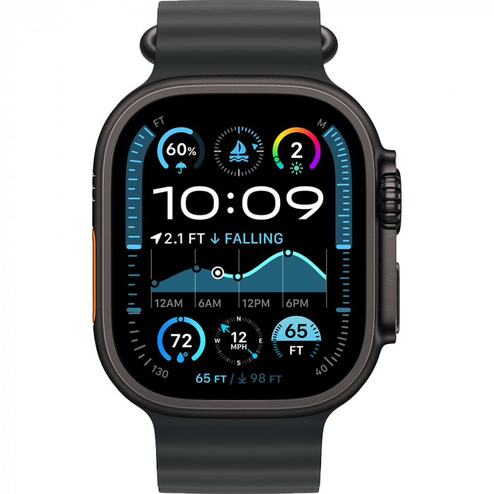 Apple Watch Ultra2 v2 Cellular 49mm Black Titanium Case with Black Ocean Band [3]