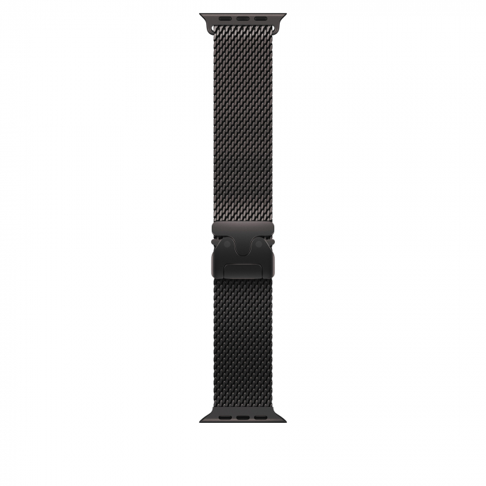 Apple Watch Ultra2 v2 Cellular 49mm Black Titanium Case with Black Titanium Milanese Loop - M [2]