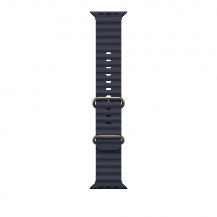 Apple Watch Ultra2 v2 Cellular 49mm Natural Titanium Case with Navy Ocean Band [3]