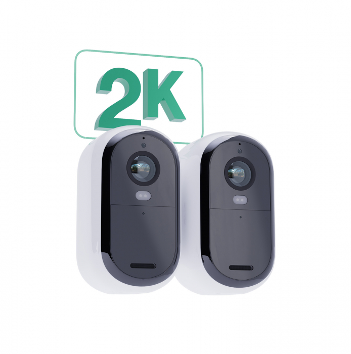 Arlo Essential (Gen.2) Bundle 2K Outdoor Security Camera - 2 Camera Kit + 2 Essential Solar Panel Charger - White [7]