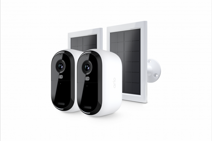 Arlo Essential (Gen.2) Bundle 2K Outdoor Security Camera - 2 Camera Kit + 2 Essential Solar Panel Charger - White [1]
