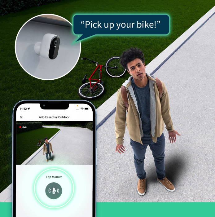 Arlo Essential (Gen.2) Bundle 2K Outdoor Security Camera - 3 Camera Kit + 3 Essential Solar Panel Charger - White [5]