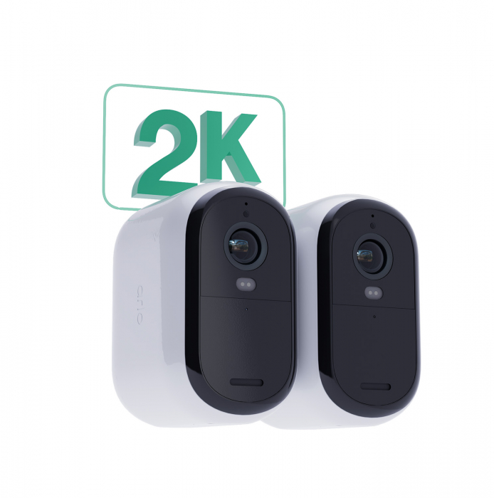 Arlo Essential (Gen.2) XL 2K Outdoor Security Camera - 2 Camera Kit - White [9]