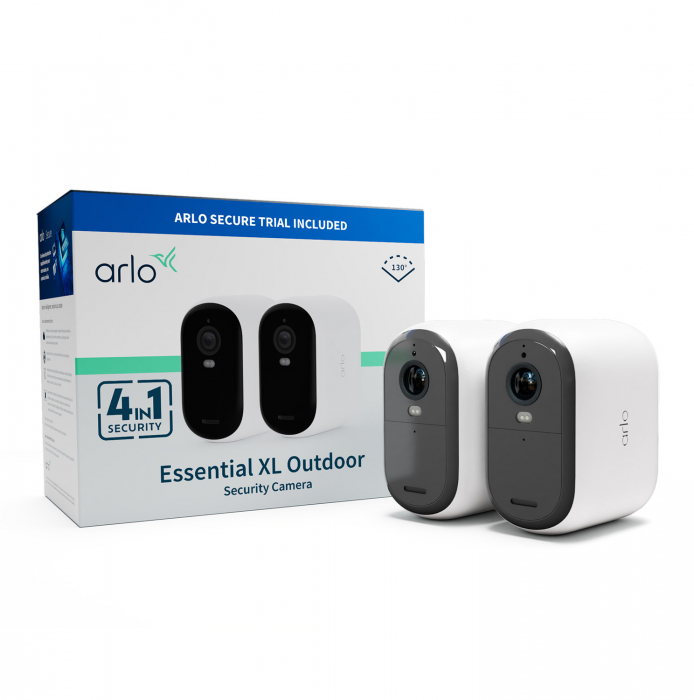 Arlo Essential (Gen.2) XL FHD Outdoor Security Camera - 2 Camera Kit - White [8]