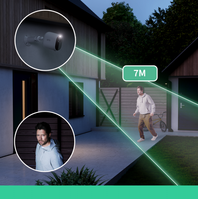 Arlo Essential Outdoor Security Camera - 3 Camera Kit - (Base station not included) - White [7]