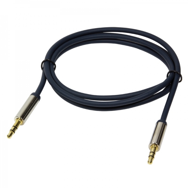 Audio Cable 3.5 Stereo M/M, straight, 3,00m, blue "CA10300" [2]