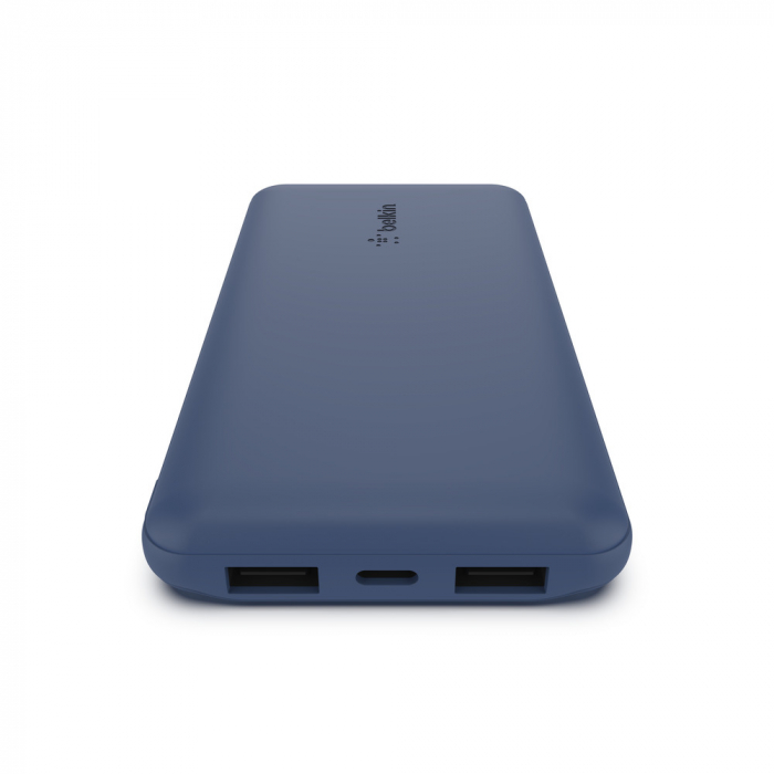 Belkin BOOST CHARGE (10000 mAH) Power Bank with USB-C 15W - Dual USB-A - 15cm USB-A to C Cable - Blue [2]