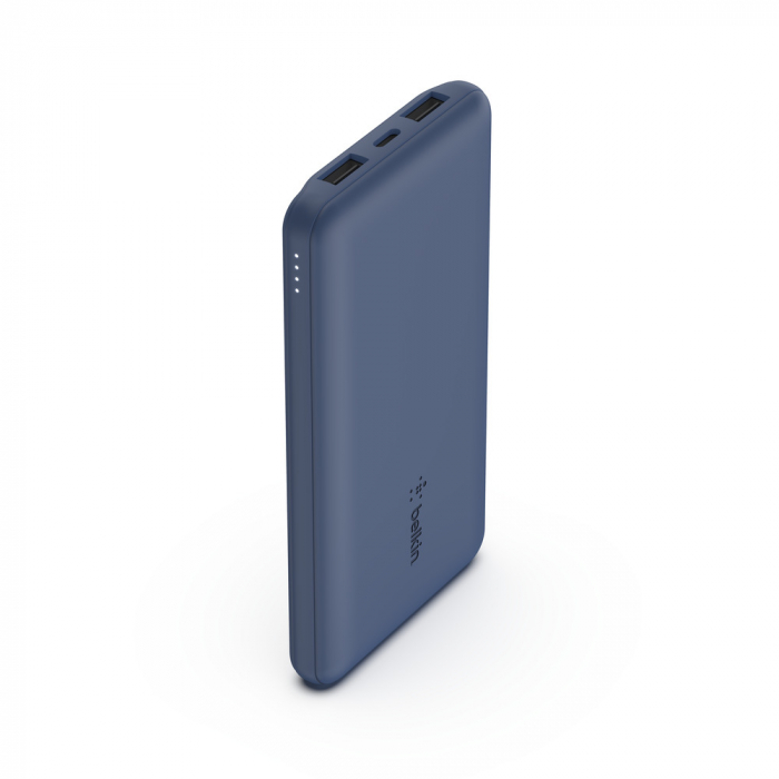 Belkin BOOST CHARGE (10000 mAH) Power Bank with USB-C 15W - Dual USB-A - 15cm USB-A to C Cable - Blue [5]