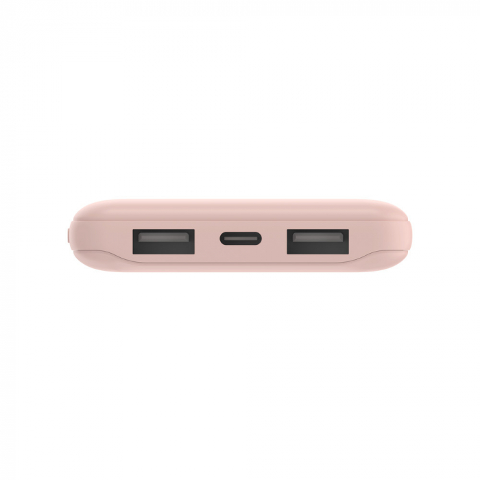 Belkin BOOST CHARGE (10000 mAH) Power Bank with USB-C 15W - Dual USB-A - 15cm USB-A to C Cable - Pink [3]