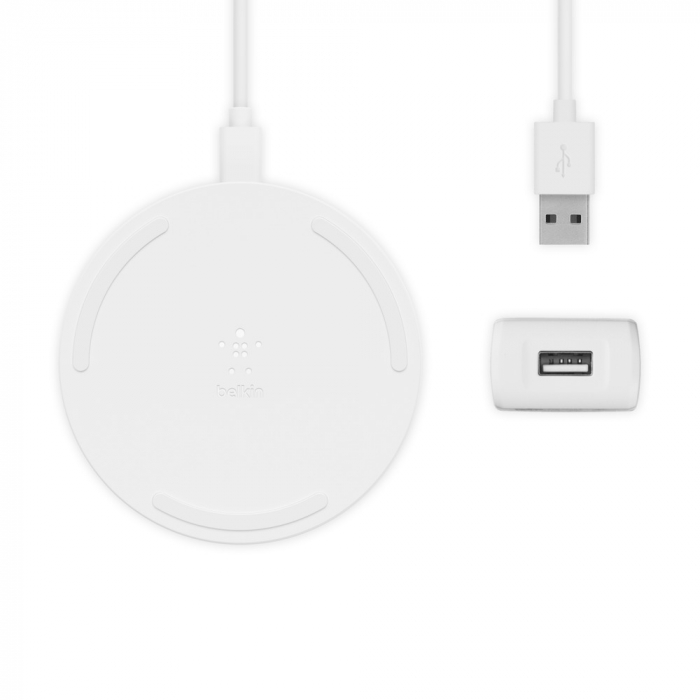 Belkin BOOST CHARGE 10W Wireless Charging Pad (AC Adapter Not Included) - White [2]
