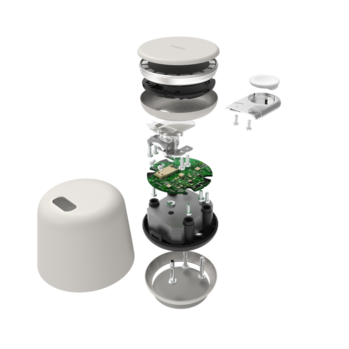 Belkin BOOST CHARGE 2-in-1 Wireless Charging Dock with MagSafe 15W - Sand [6]