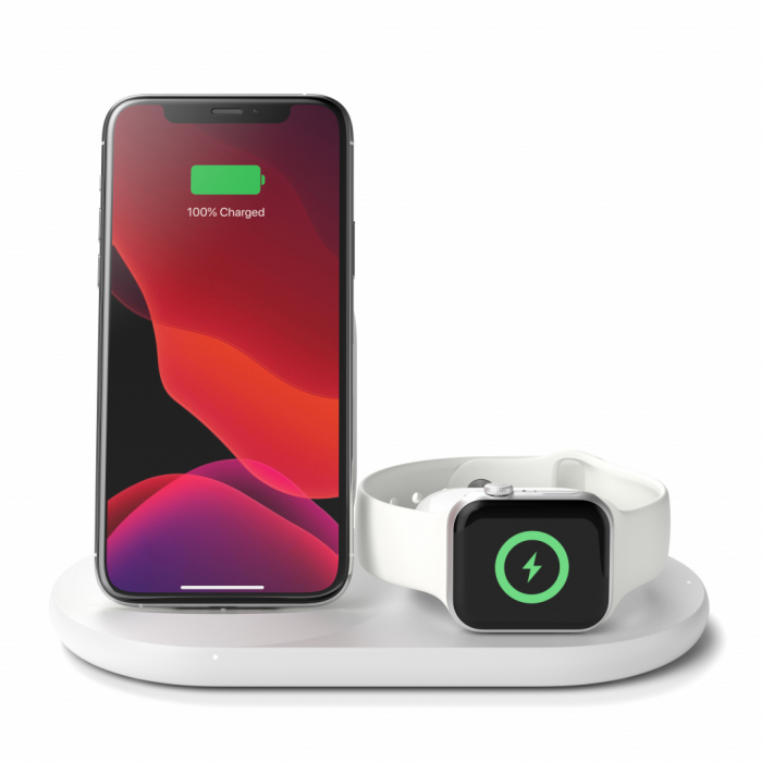 Belkin BOOST CHARGE 3-in-1 Wireless Charger for Apple Devices - White [2]