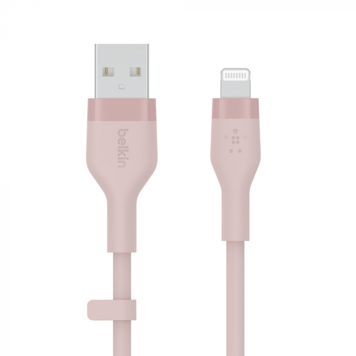 Belkin BOOST CHARGE Flex Silicone cable USB-A to Lightning - 1M - Pink [2]