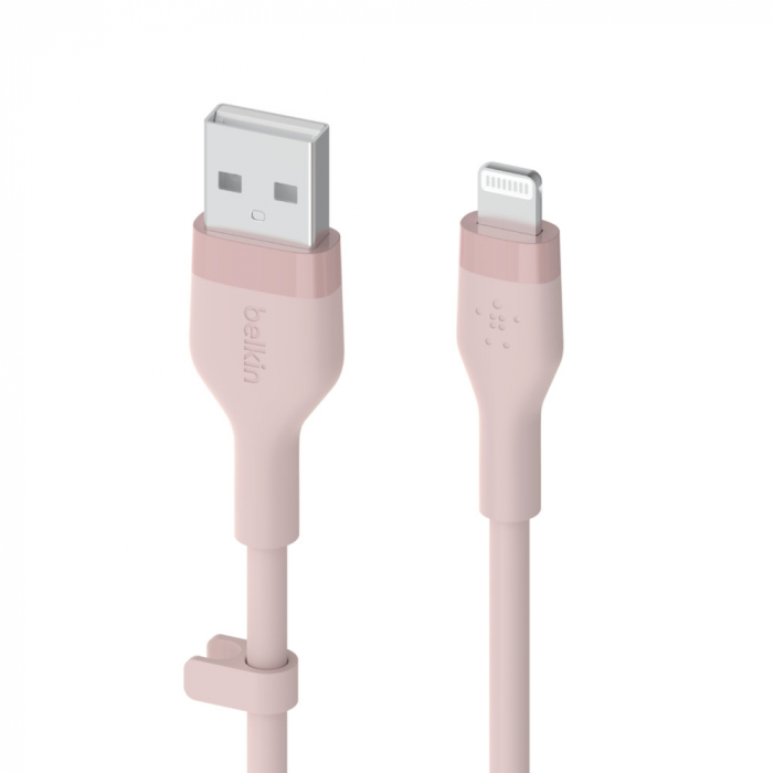 Belkin BOOST CHARGE Flex Silicone cable USB-A to Lightning - 2M - Pink [2]