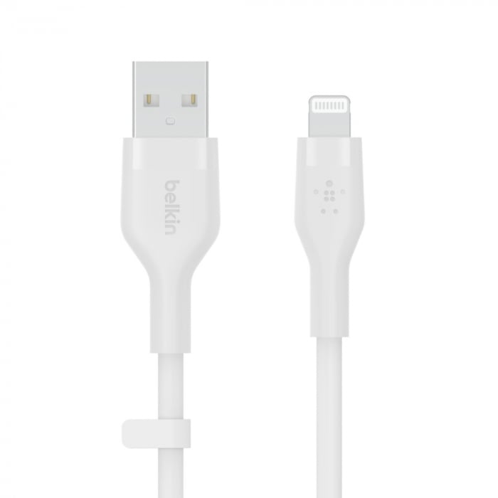 Belkin BOOST CHARGE Flex Silicone cable USB-A to Lightning - 2M - White [2]